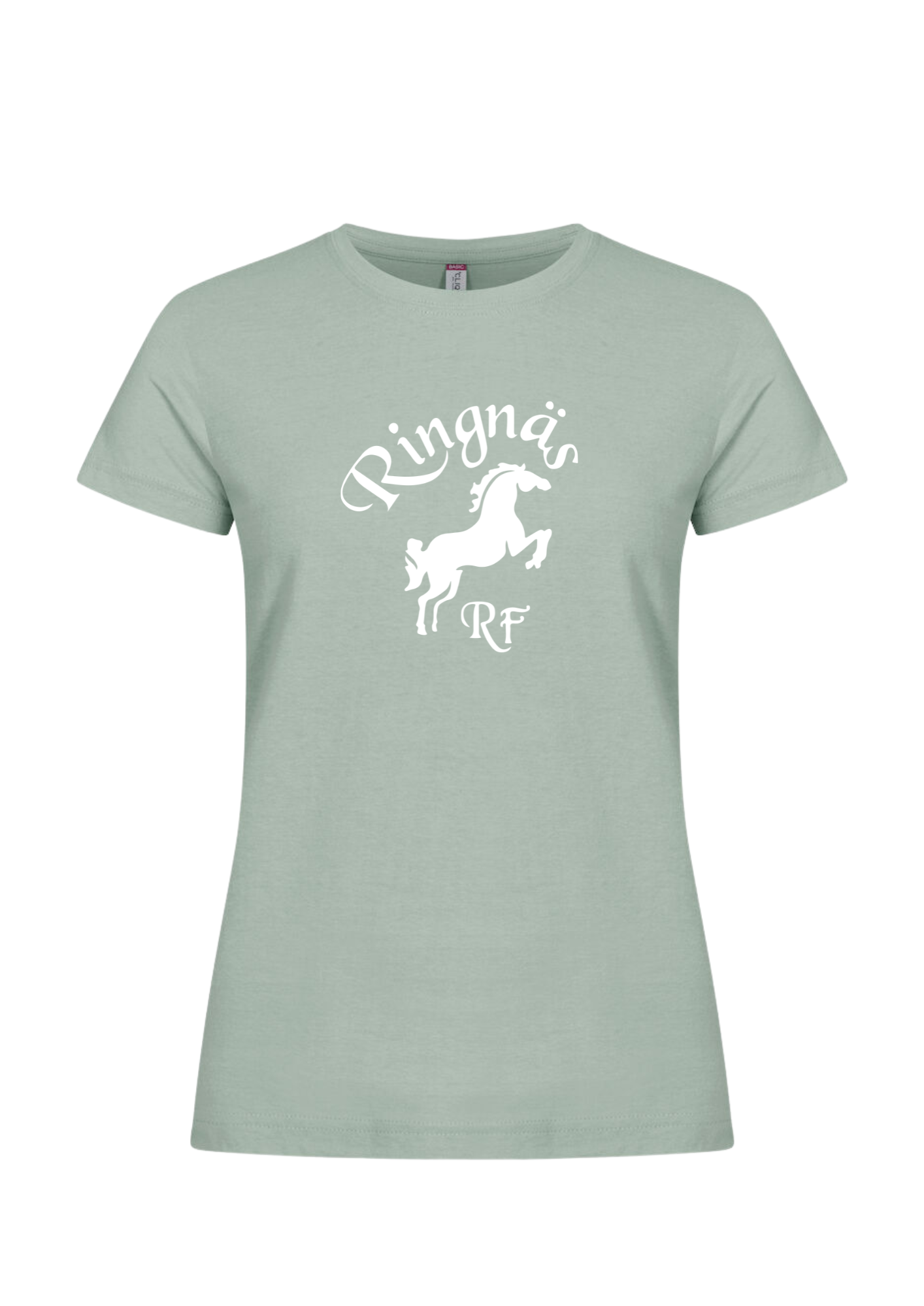 RINGNÄS RYTTARFÖRENING SOMMAR T-SHIRT SALVIAGRÖN DAM