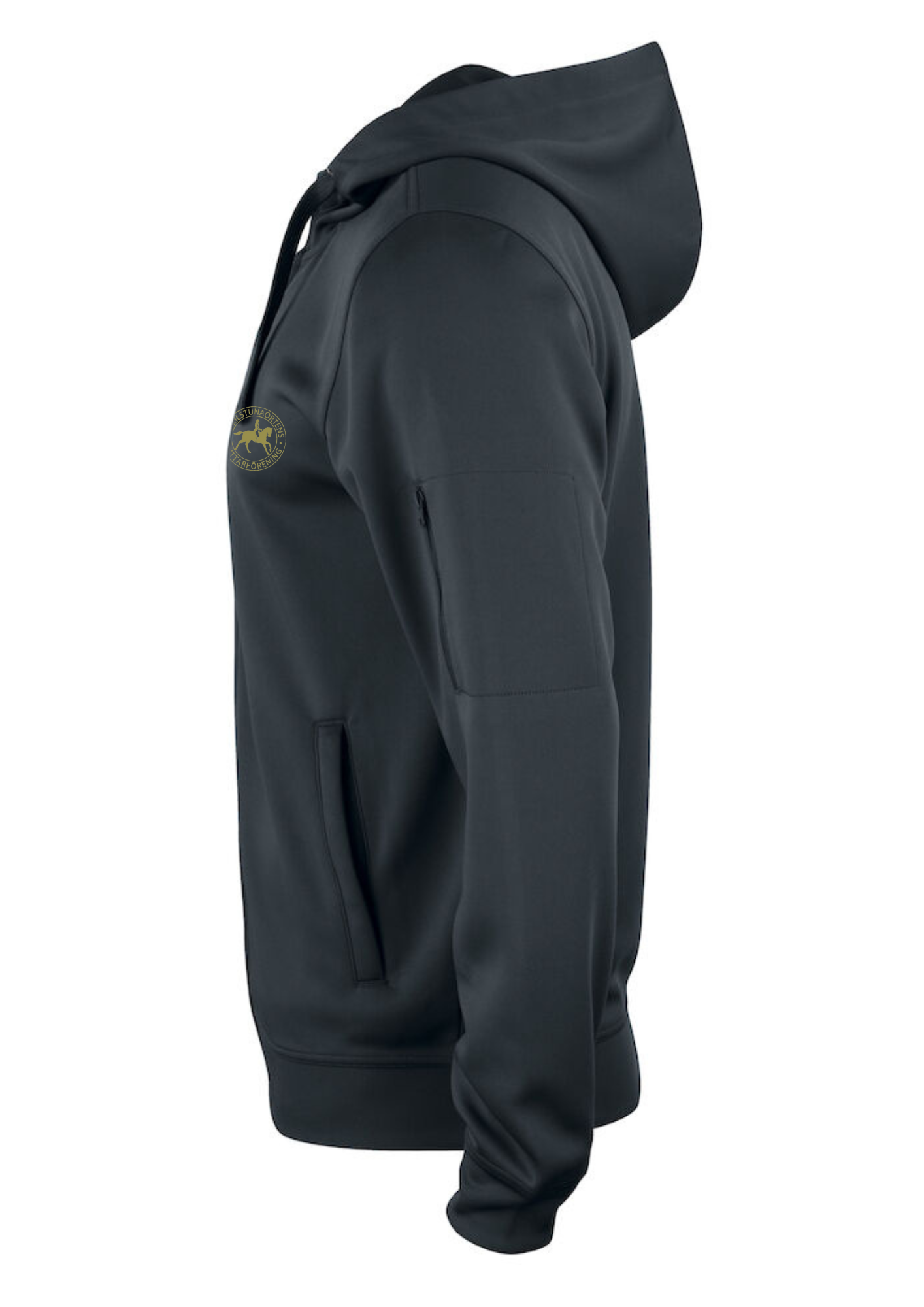 ÄLVDALENS RIDKLUBB BASIC ACTIVE HOOD FZ UNISEX SVART