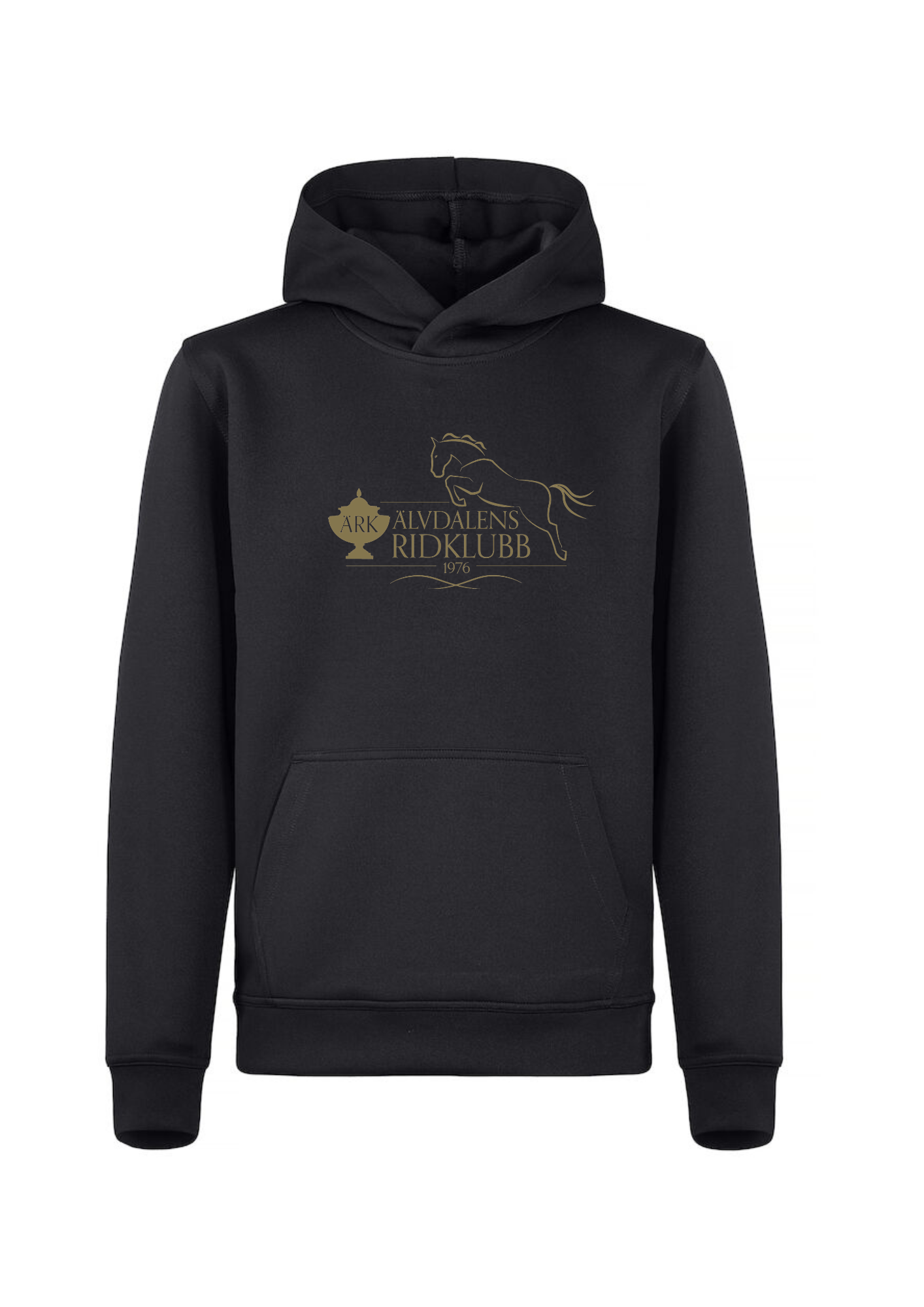ÄLVDALENS RIDKLUBB BASIC ACTIVE HOOD JUNIOR SVART
