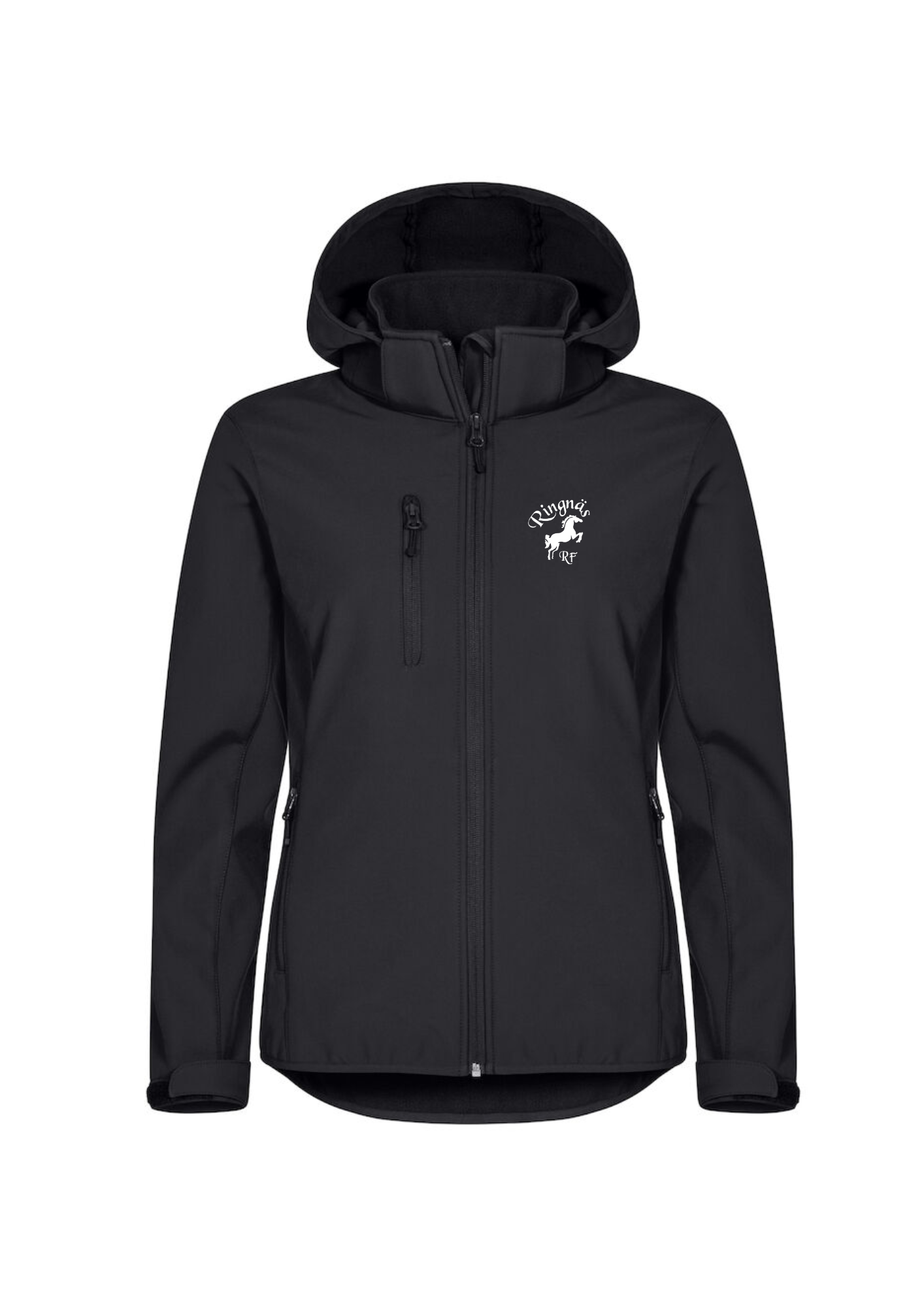 RINGNÄS RYTTARFÖRENING CLASSIC SOFTSHELL HOODY JACKET DAM