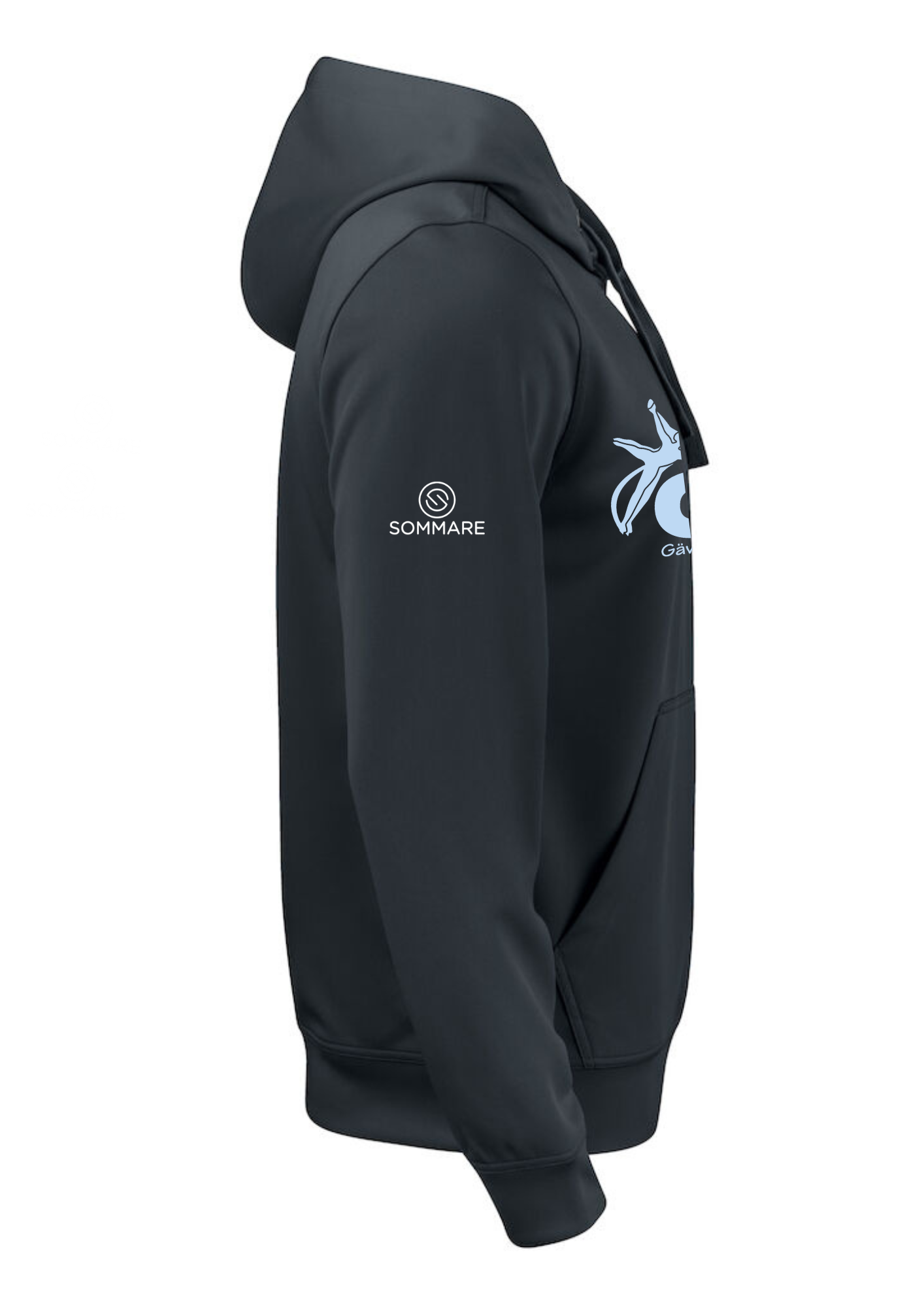 GÄVLE KONSTÅKNINGSKLUBB BASIC ACTIVE HOOD SVART