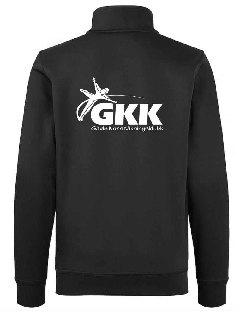 ACTIVE CARDIGAN ZIP JUNIOR SVART GÄVLE KONSTÅKNINGSKLUBB