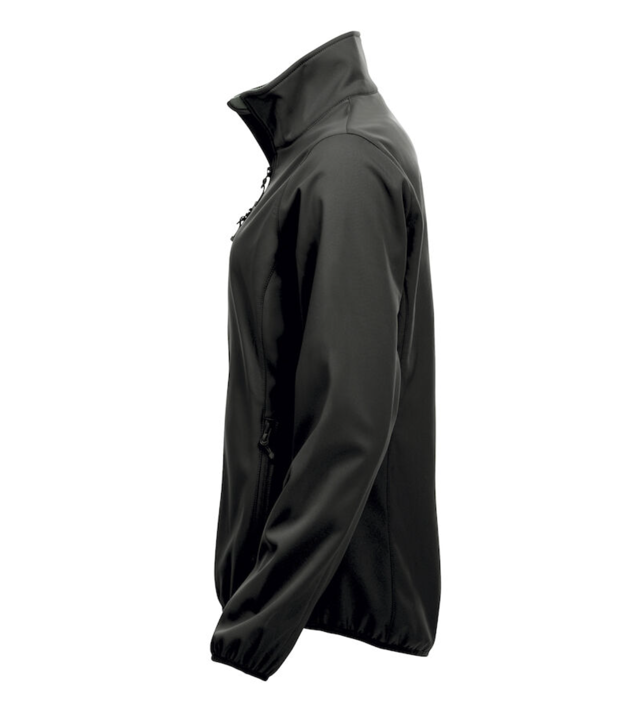 BASIC SOFTSHELL JACKA DAM SVART GÄVLE KONSTÅKNINGSKLUBB