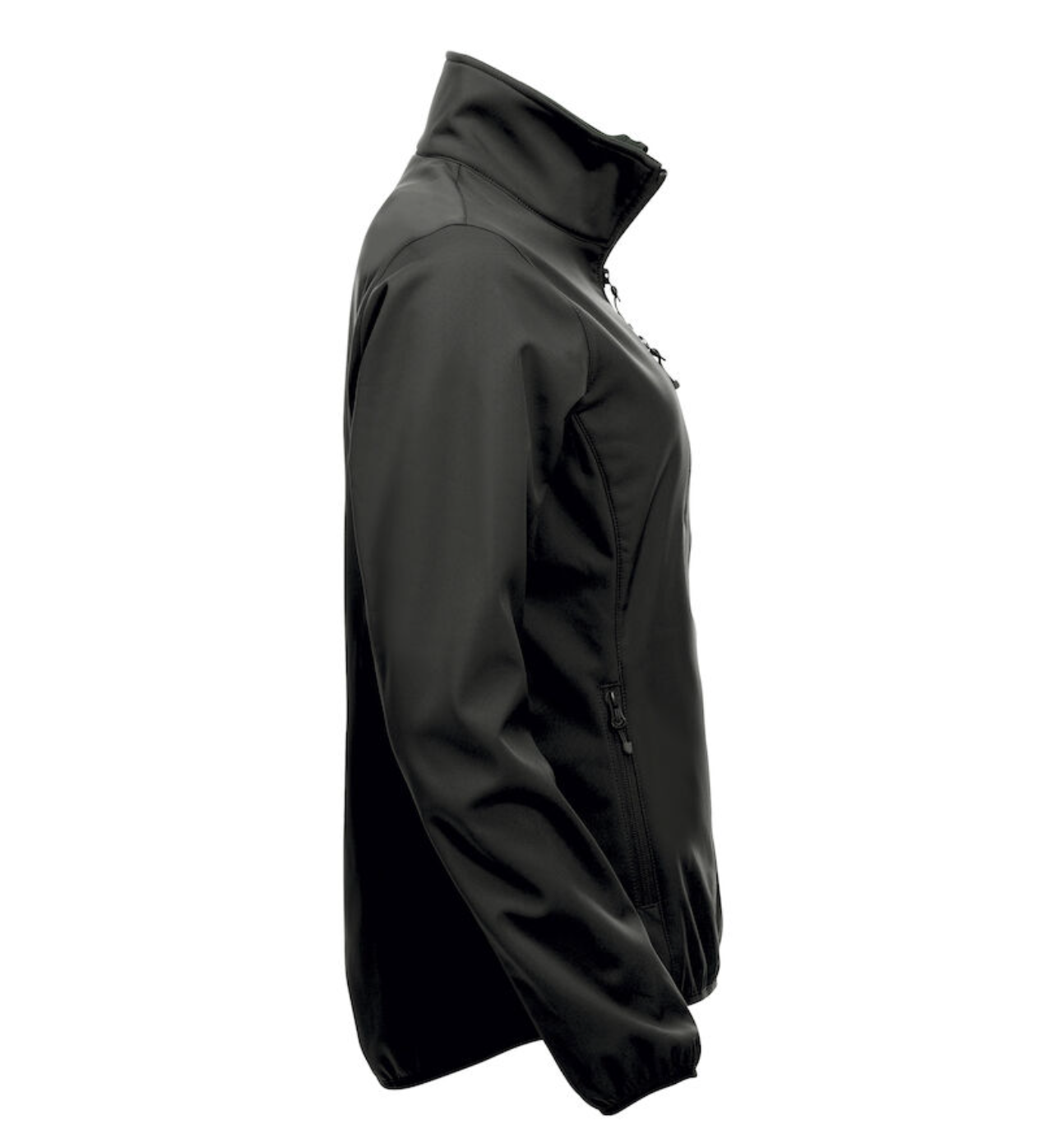 BASIC SOFTSHELL JACKA DAM SVART GÄVLE KONSTÅKNINGSKLUBB