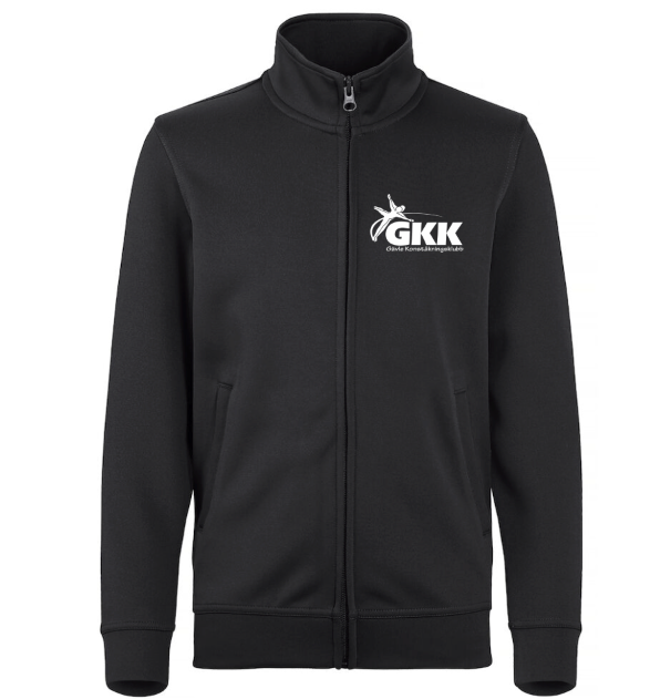 ACTIVE CARDIGAN ZIP JUNIOR SVART GÄVLE KONSTÅKNINGSKLUBB