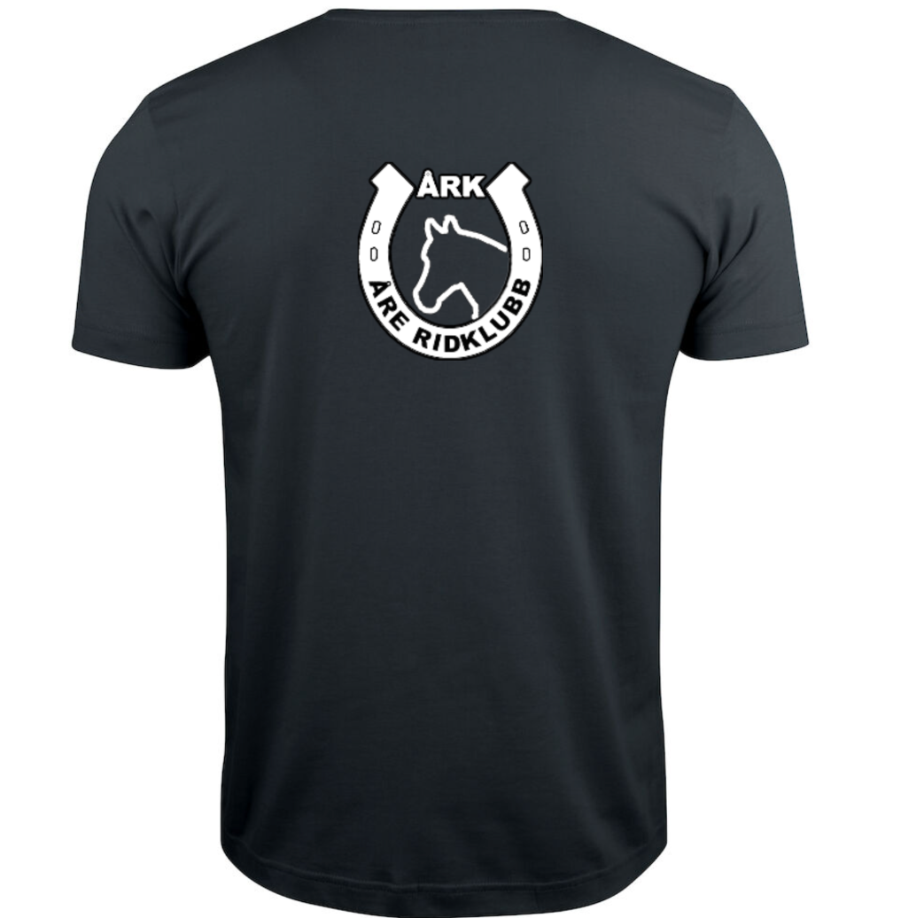 BASIC T-SHIRT V-NECK UNISEX SVART ÅRE RIDKLUBB