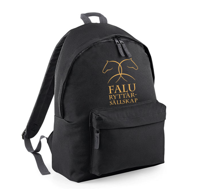 FALU RYTTARSÄLLSKAP RYGGSÄCK JUNIOR SVART/GULD