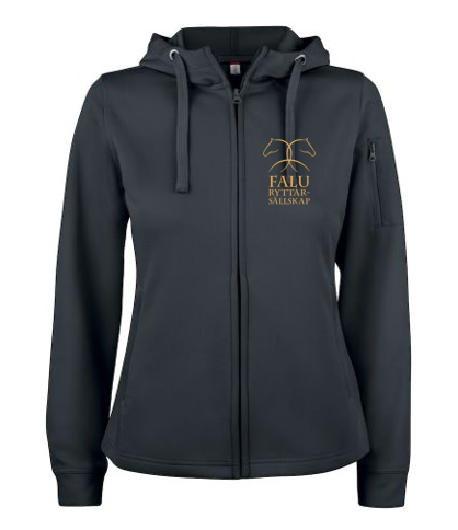 BASIC ACTIVE HOOD SVART/GULD FALU RYTTARSÄLLSKAP