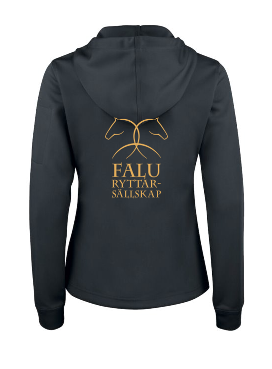 FALU RYTTARSÄLLSKAP BASIC ACTIVE HOOD SVART/GULD