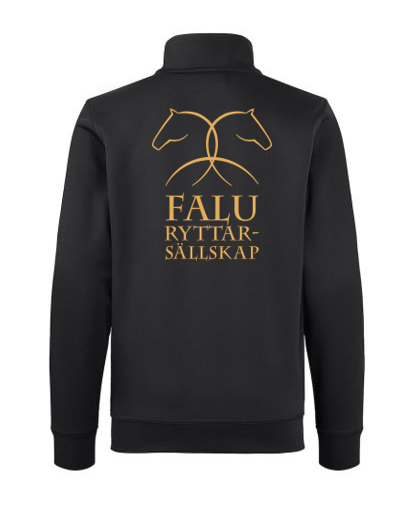 FALU RYTTARSÄLLSKAP BASIC ACTIVE CARDIGAN JUNIOR SVART/GULD
