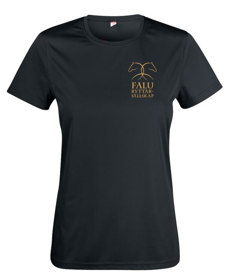 BASIC T-SHIRT UNISEX SVART/GULD FALU RYTTARSÄLLSKAP