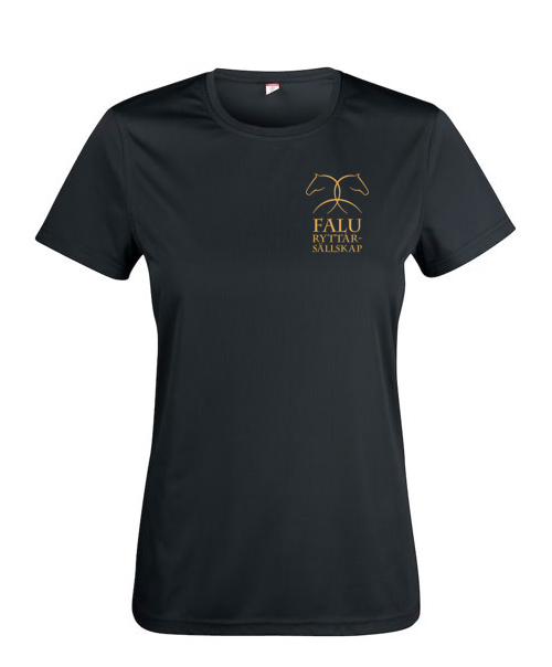 FALU RYTTARSÄLLSKAP BASIC T-SHIRT JUNIOR SVART/GULD