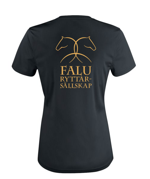 FALU RYTTARSÄLLSKAP BASIC T-SHIRT JUNIOR SVART/GULD