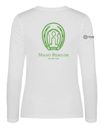 MALMÖ RIDKLUBB BASIC ACTIVE LONGSLEEVE UNISEX VIT
