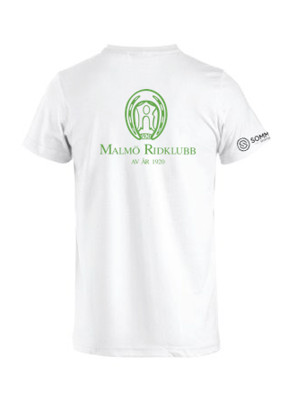 MALMÖ RIDKLUBB BASIC T-SHIRT UNISEX VIT