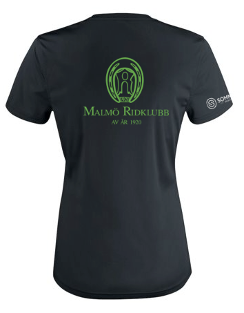 MALMÖ RIDKLUBB BASIC ACTIVE T-SHIRT JUNIOR SVART