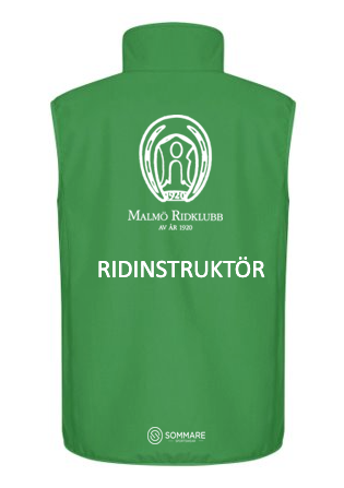 VÄST ENDAST TILL PERSONAL CLASSIC SOFTSHELL DAM GRÖN MALMÖ RIDKLUBB