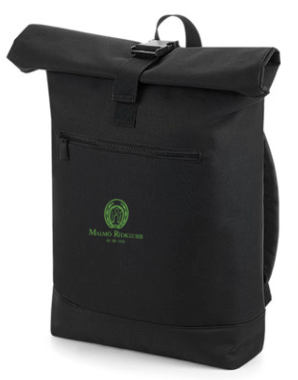 MALMÖ RIDKLUBB RYGGSÄCK ROLL-TOP SVART