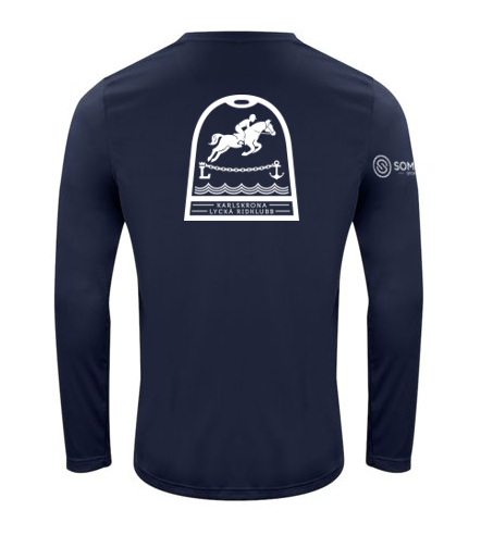 KARLSKRONA LYCKÅ RIDKLUBB BASIC ACTIVE LONGSLEEVE DAM NAVY