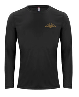 BASIC ACTIVE LONGSLEEVE UNISEX SVART MITT HJÄRTA HÄSTSPORTFÖRENING