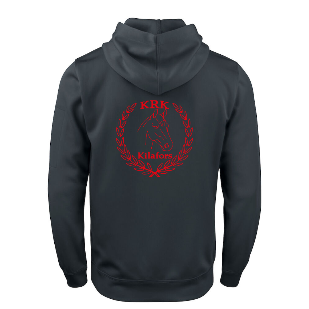 KILAFORS RIDKLUBB BASIC ACTIVE HOODY UNISEX SVART