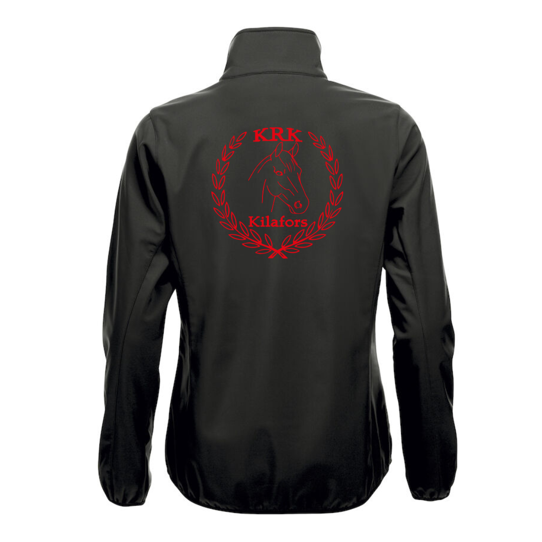 BASIC SOFTSHELL JACKA SVART DAM KILAFORS RIDKLUBB