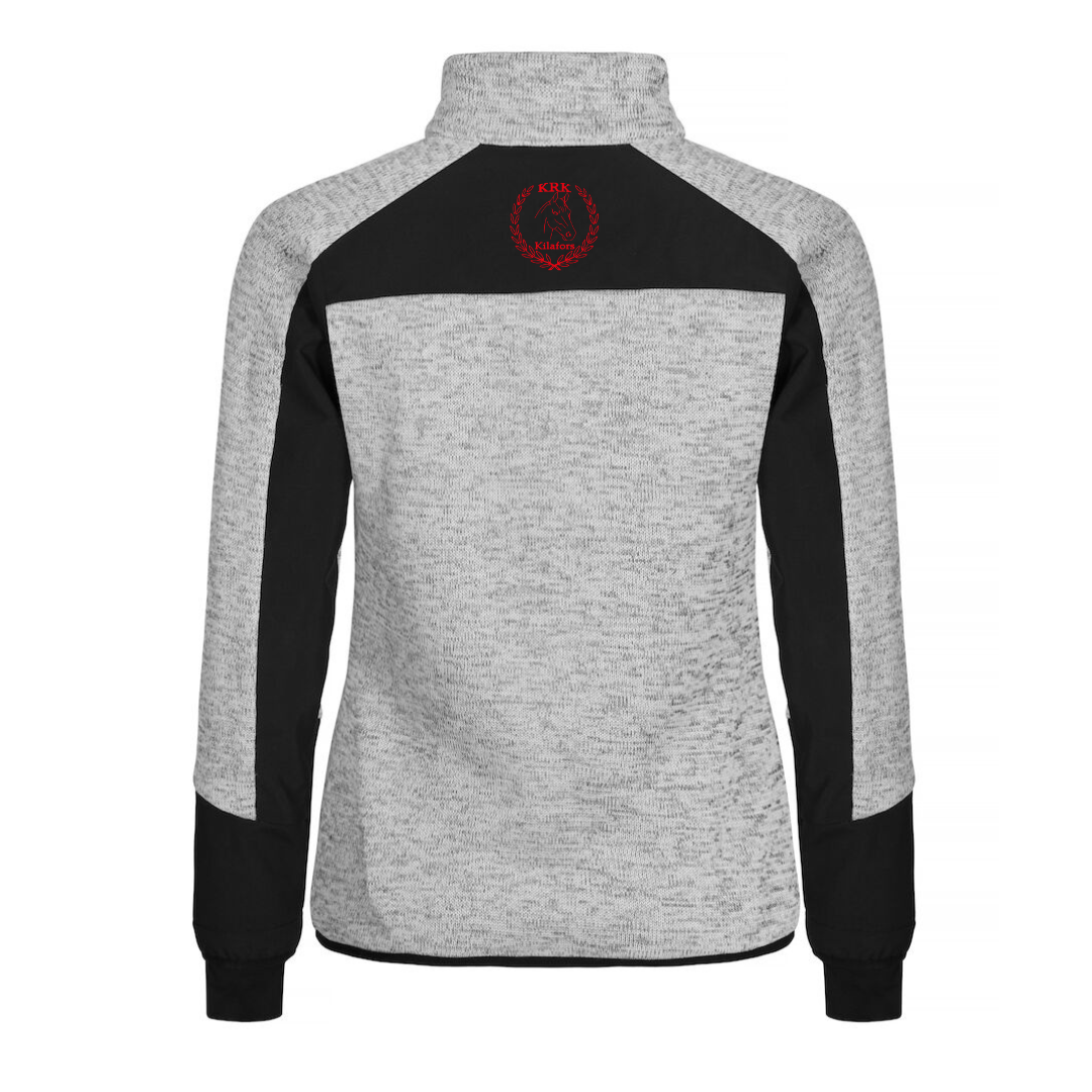 KILAFORS RIDKLUBB HAINES FLEECE JACKA DAM GRÅ