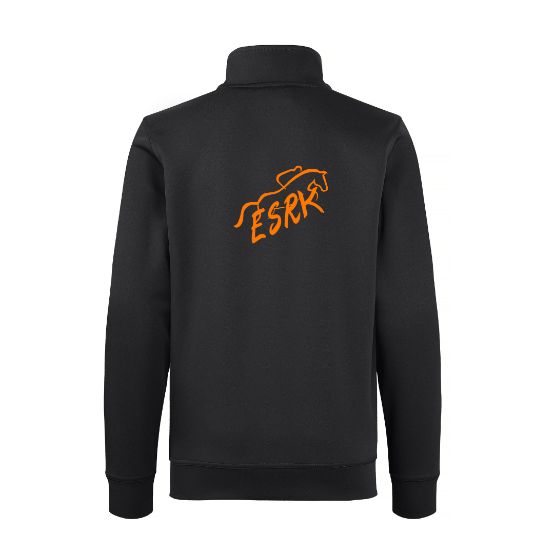 ERIKSDALS SPORTRYTTARKLUBB BASIC ACTIVE CARDIGAN JUNIOR SVART