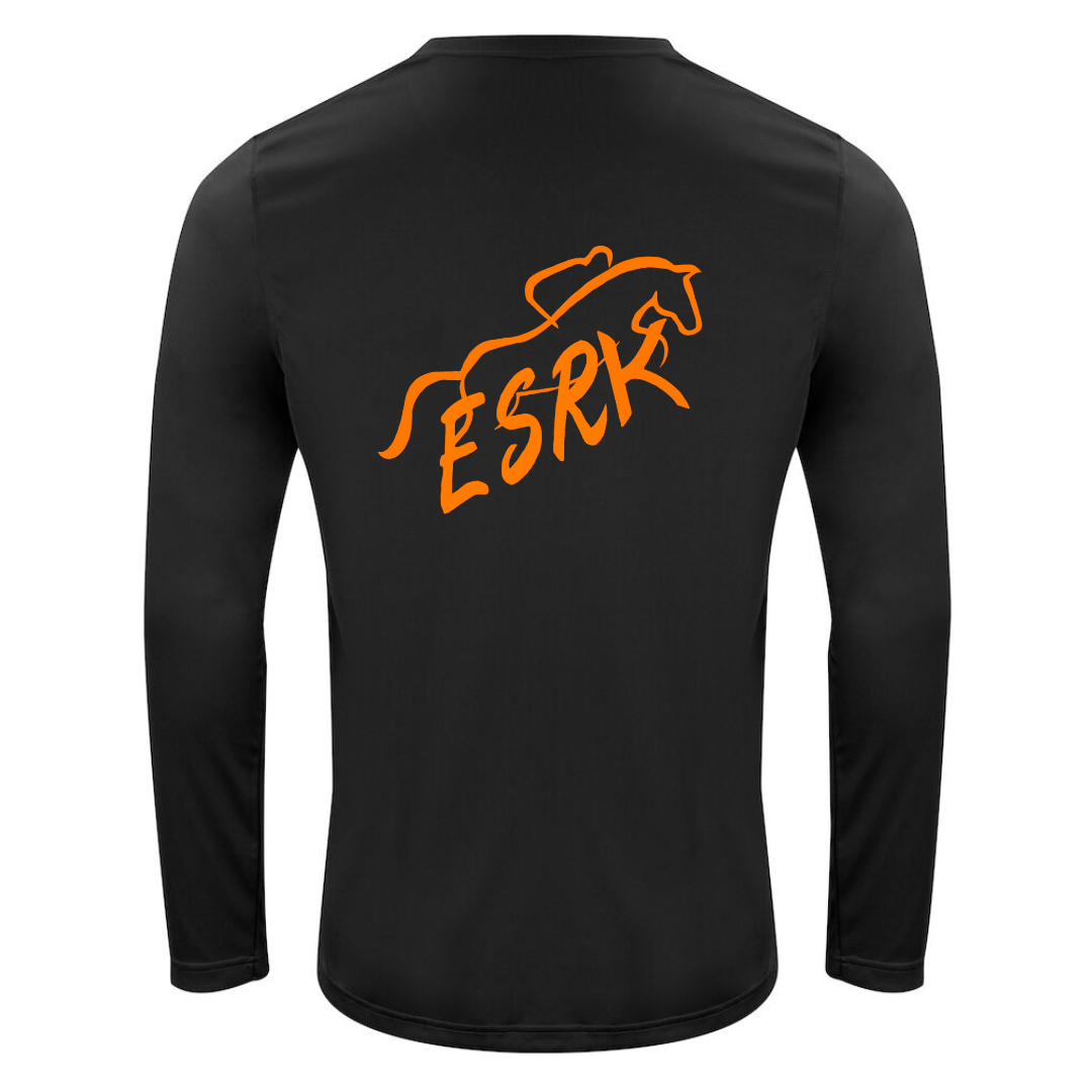 BASIC ACTIVE LONGSLEEVE DAM SVART ERIKSDALS SPORTRYTTARKLUBB