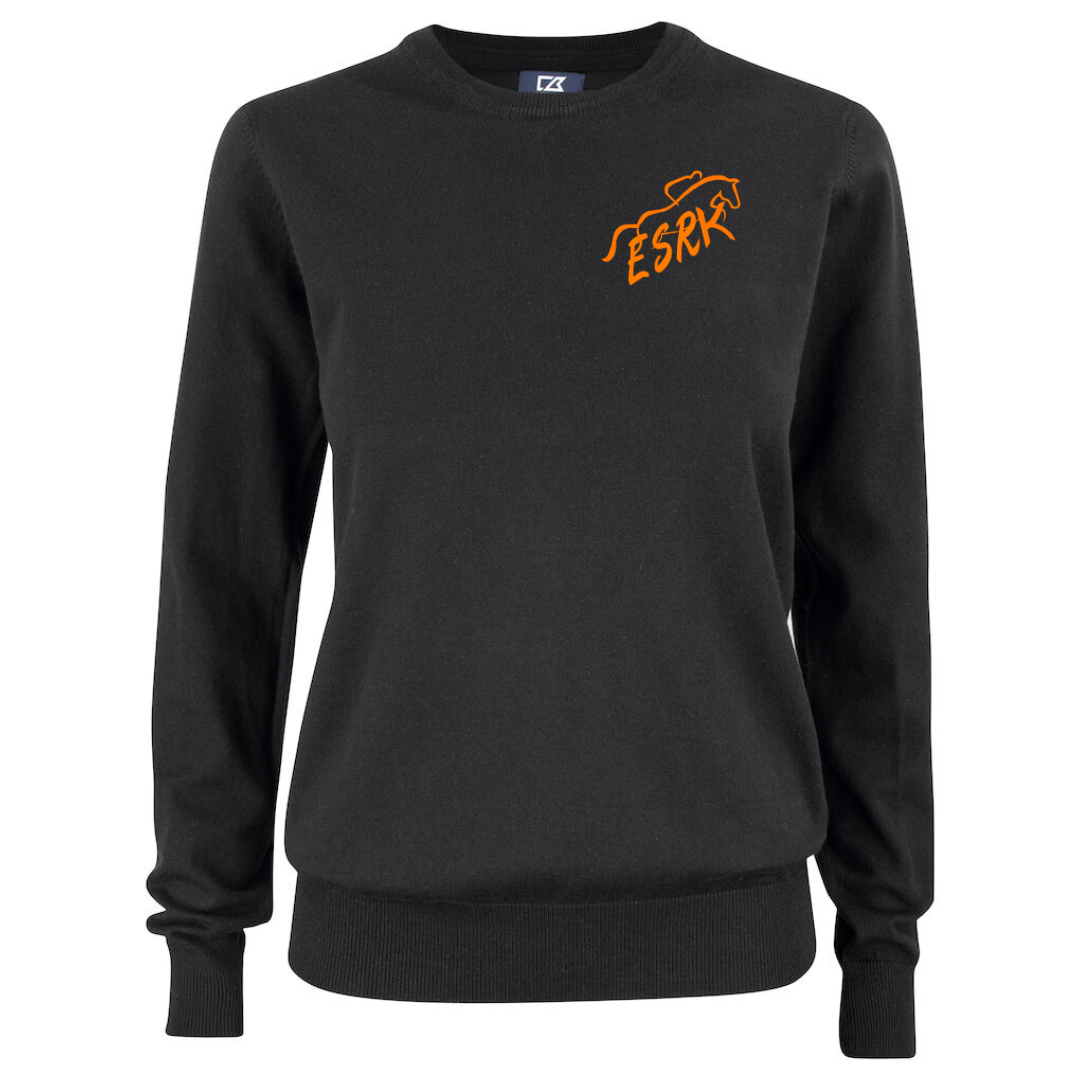 ERIKSDALS SPORTRYTTARKLUBB OAKVILLE CREWNECK SVART DAM