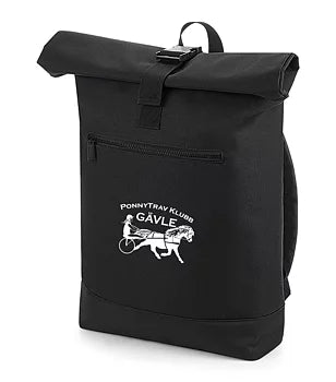 GÄVLE PONNYTRAVKLUBB RYGGSÄCK ROLL-TOP SVART