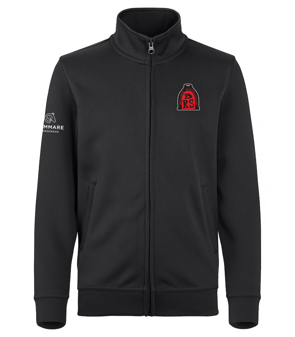 BOLLNÄS RIDSÄLLSKAP BASIC ACTIVE CARDIGAN JUNIOR SVART
