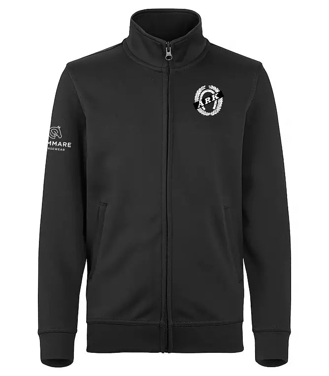 ÅNGE RIDKLUBB BASIC ACTIVE CARDIGAN JUNIOR SVART