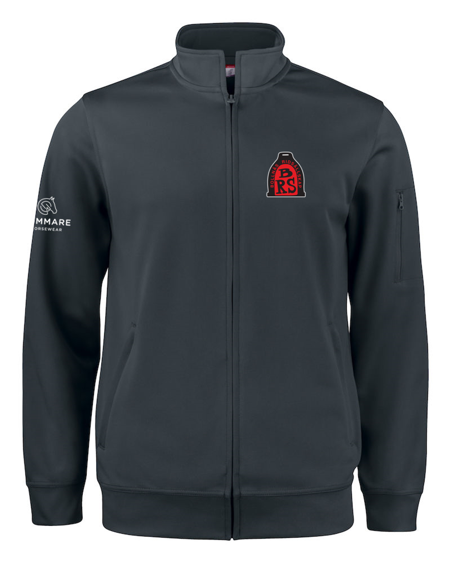 BOLLNÄS RIDSÄLLSKAP ACTIVE CARDIGAN ZIP UNISEX SVART