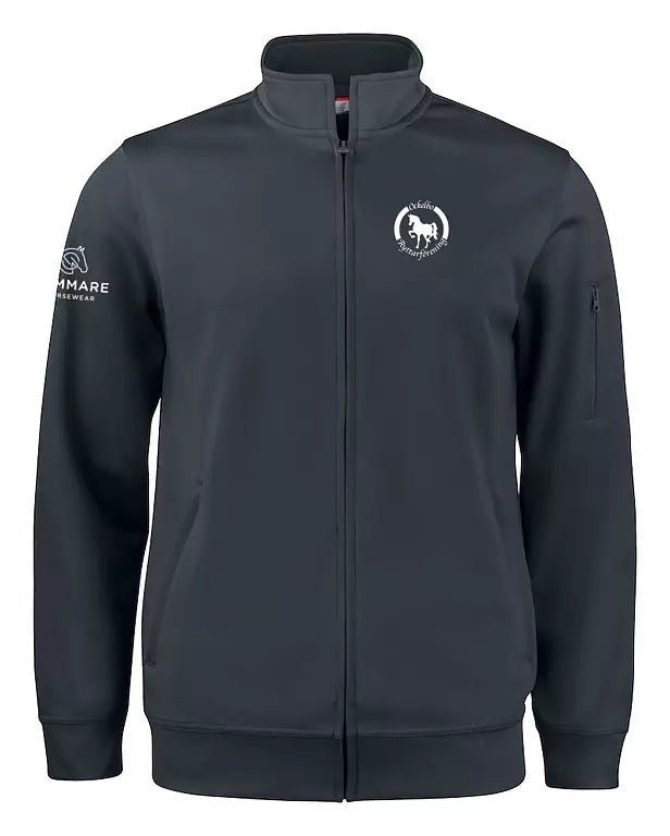 OCKELBO RYTTARFÖRENING BASIC ACTIVE CARDIGAN UNISEX SVART