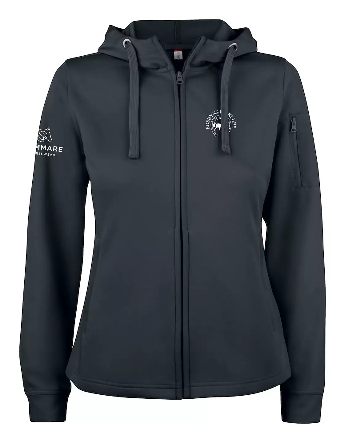 EDSBYNS RIDKLUBB BASIC ACTIVE HOOD SVART