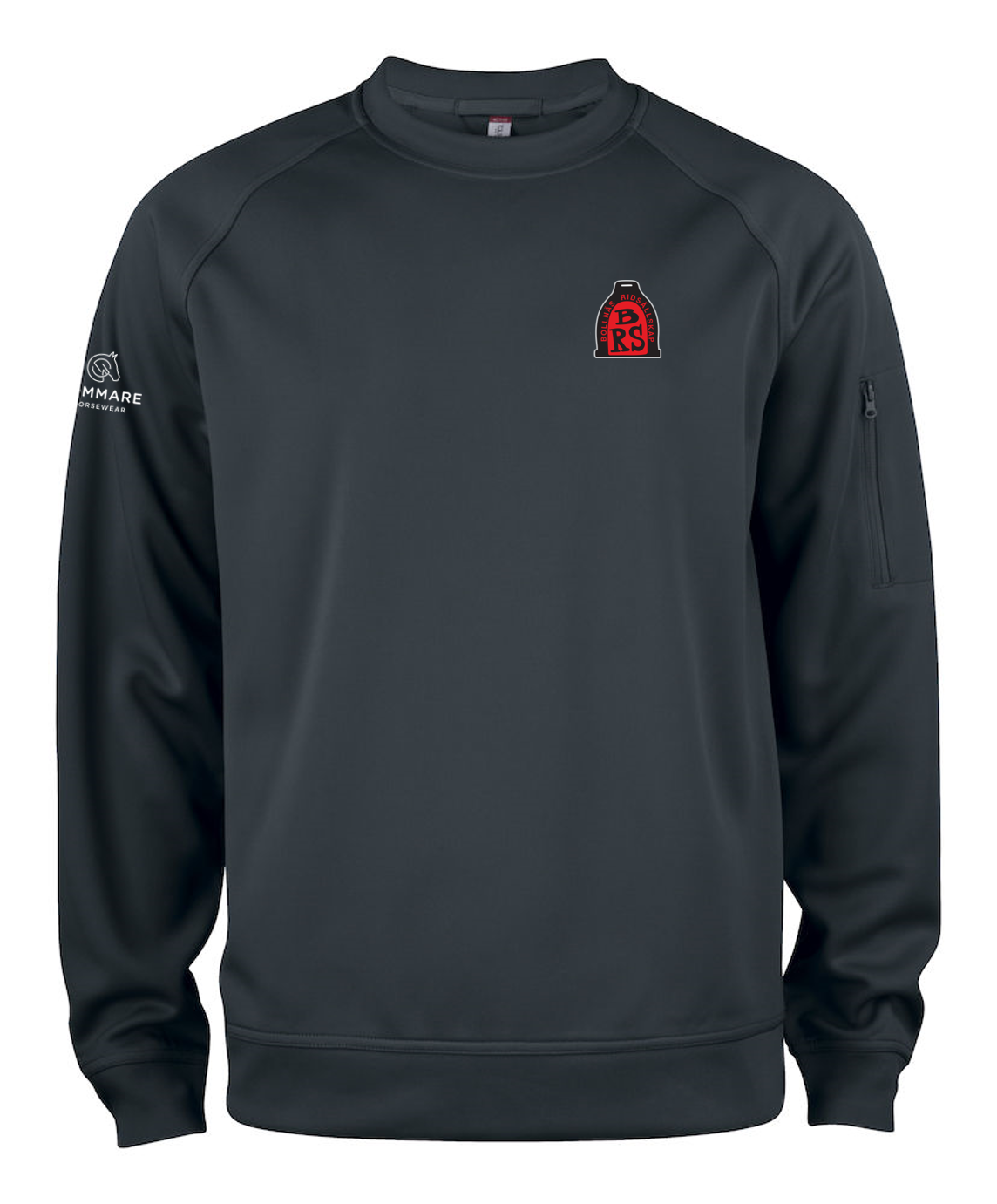 BOLLNÄS RIDSÄLLSKAP BASIC ACTIVE ROUNDNECK UNISEX SVART