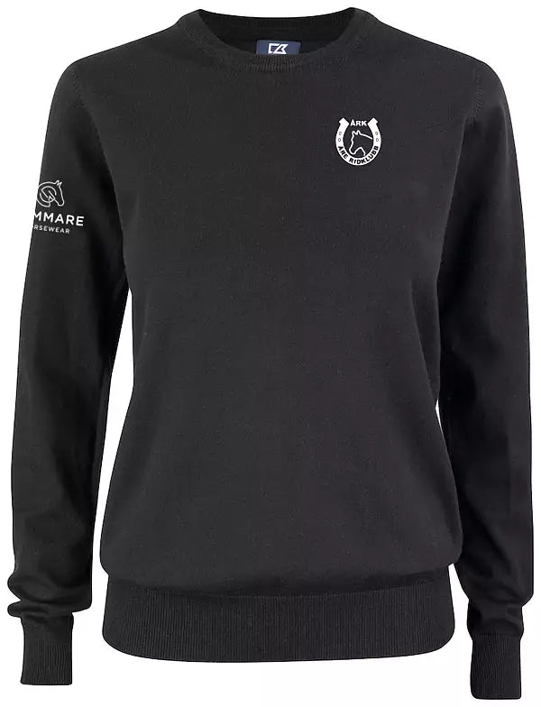 ÅRE RIDKLUBB OAKVILLE CREWNECK SVART DAM
