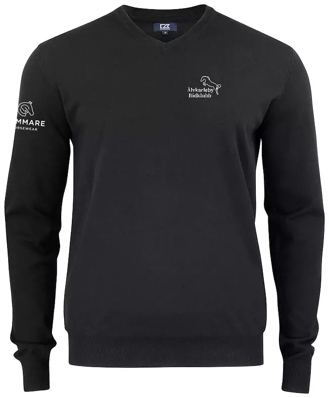 ÄLVKARLEBY RIDKLUBB OAKVILLE V-NECK DAM SVART