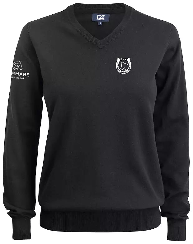 OAKVILLE V-NECK SVART ÅNGE RIDKLUBB