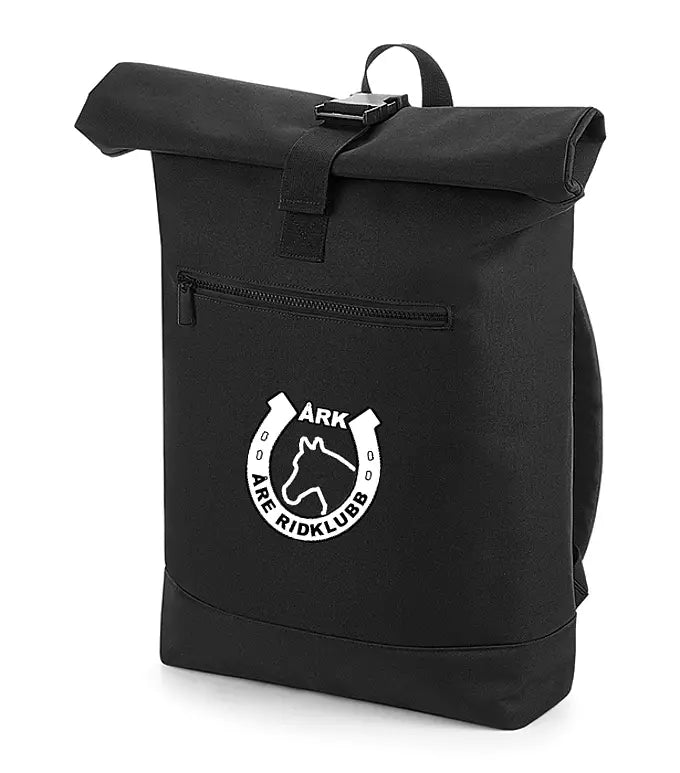 ÅRE RIDKLUBB RYGGSÄCK ROLL-TOP SVART