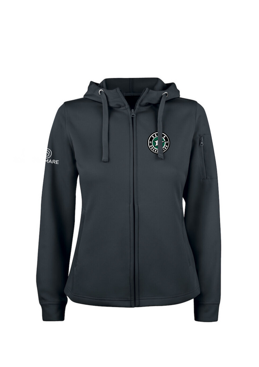 VALBO HOCKEY CLUB BASIC ACTIVE HOOD FZ DAM SVART