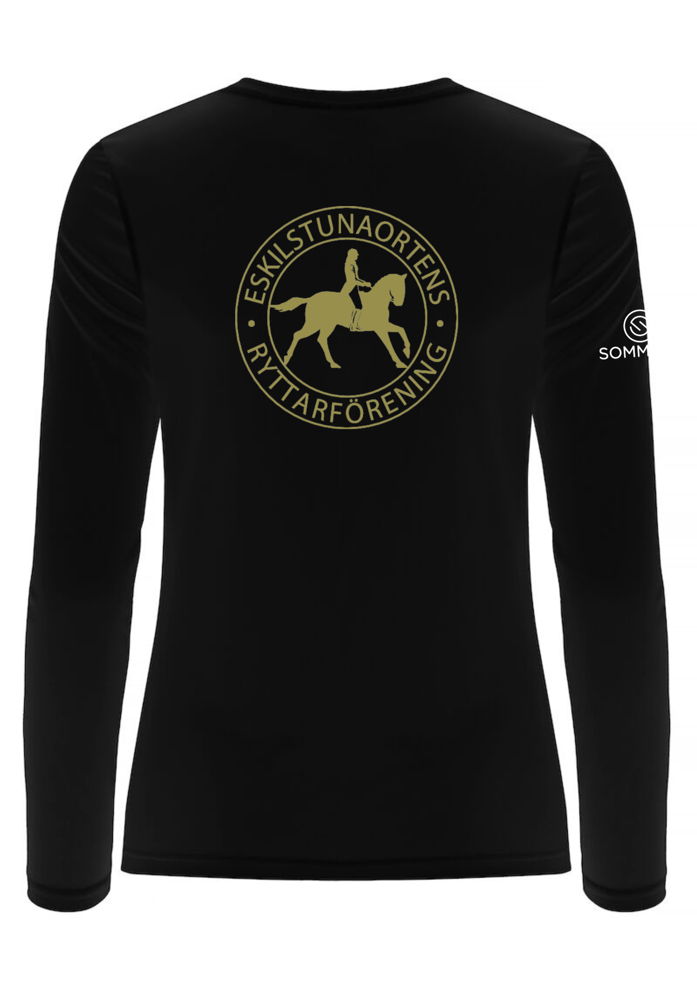 ESKILSTUNAORTENS RYTTARFÖRENING BASIC ACTIVE T-SHIRT LONGSLEEVE DAM SVART