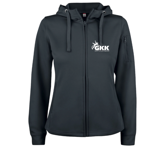 GÄVLE KONSTÅKNINGSKLUBB BASIC ACTIVE ZIP HOOD DAM SVART