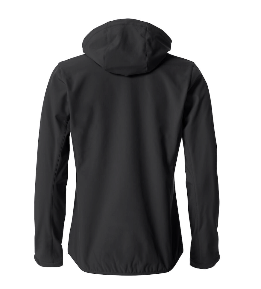 BASIC HOODY SOFTSHELL JACKA SVART DAM