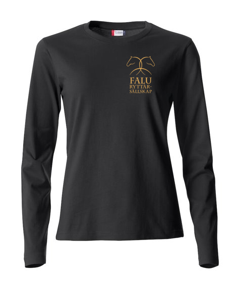 FALU RYTTARSÄLLSKAP BASIC ACTIVE LONGSLEEVE JUNIOR SVART/GULD