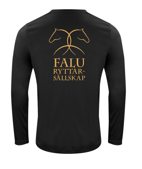 FALU RYTTARSÄLLSKAP BASIC ACTIVE LONGSLEEVE JUNIOR SVART/GULD