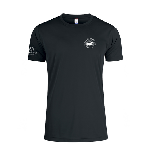 EDSBYNS RIDKLUBB BASIC ACTIVE T-SHIRT JUNIOR SVART