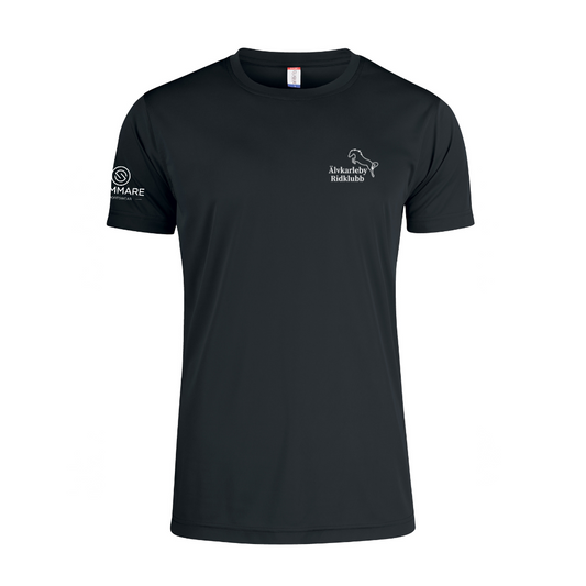 ÄLVKARLEBY RIDKLUBB BASIC ACTIVE T-SHIRT JUNIOR SVART